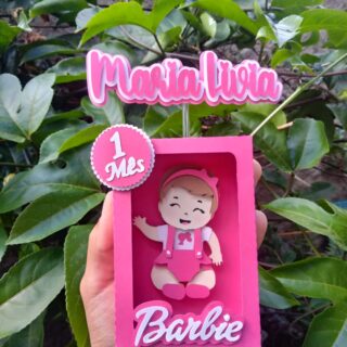 Kit Topper De Bolo / Tags / Topo Barbie Bailarina